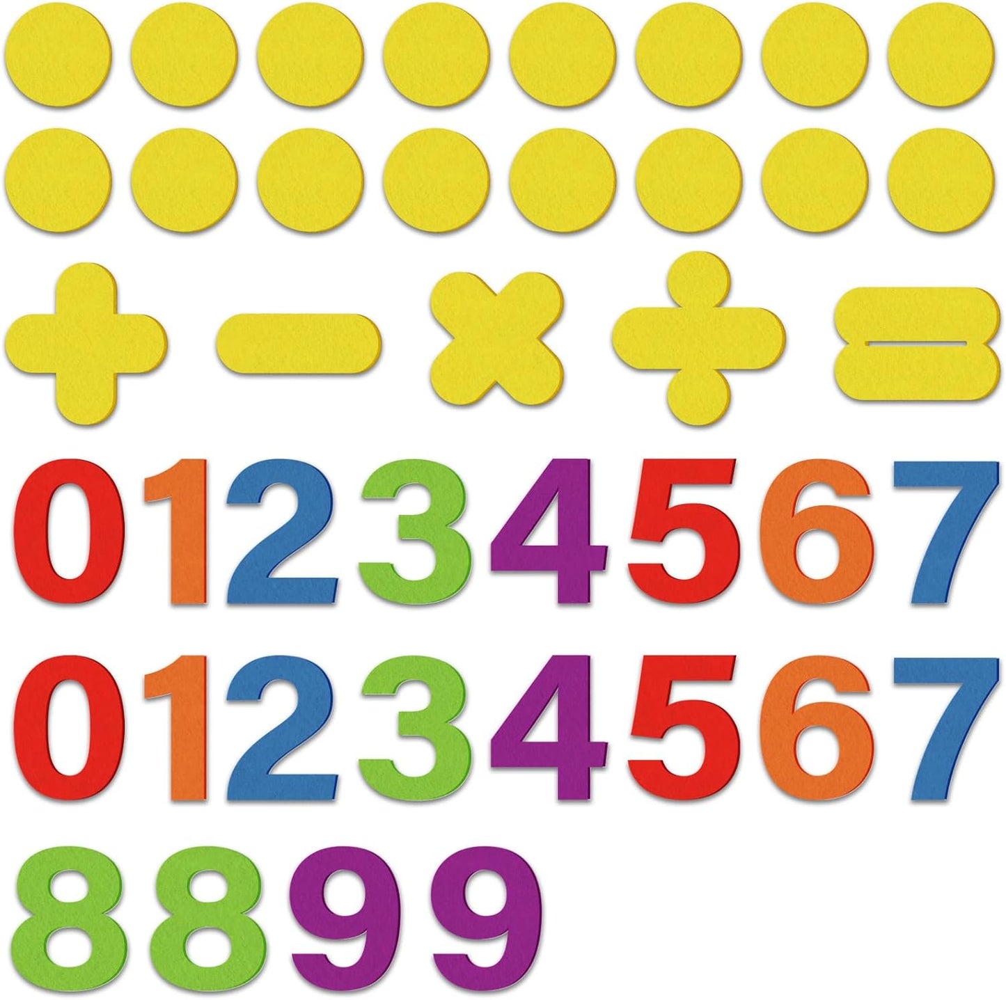CHEFAN Felt Ten-Frame Set Math Manipulative Counter for Elementary, Numbers Learning Counting Toy for Kids, Montessori Math Educational Game, 2 Ten Frames & 162PCS for Kindergarten, 3+ Years Old