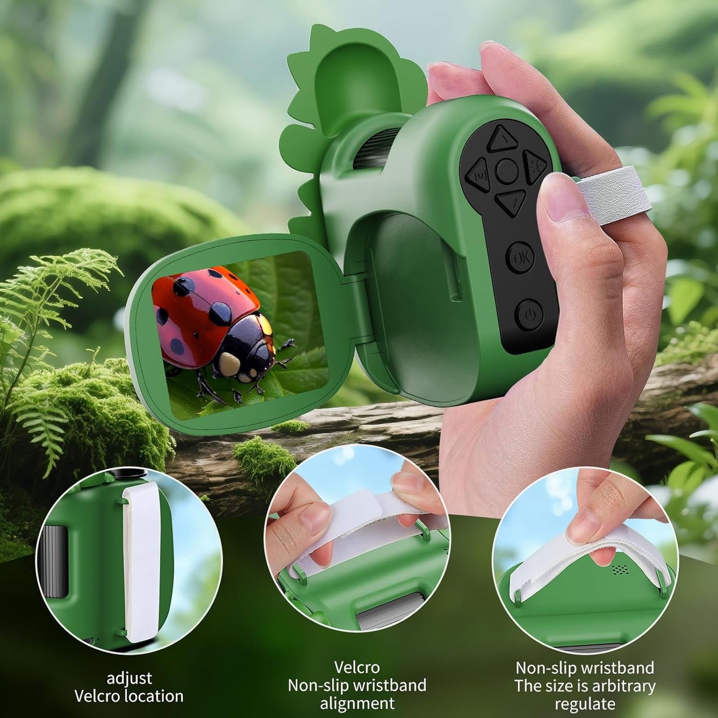 1600X Handheld Microscope for Kids 2" IPS Screen Kit Mini Pocket Digital Microscopes STEM Science with Slides Photo Video Rechargeable Portable Scope Gift for Ages 6-12 (Purple)