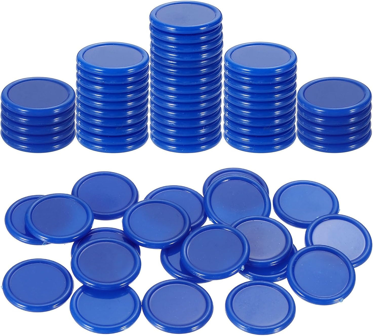 uxcell 100Pcs 0.8 Inch Plastic Poker Chips, Mini Bingo Chips Learning Counters Counting Counters Disks Markers Opaque Game Tokens for Game Play Math Counting, Yellow