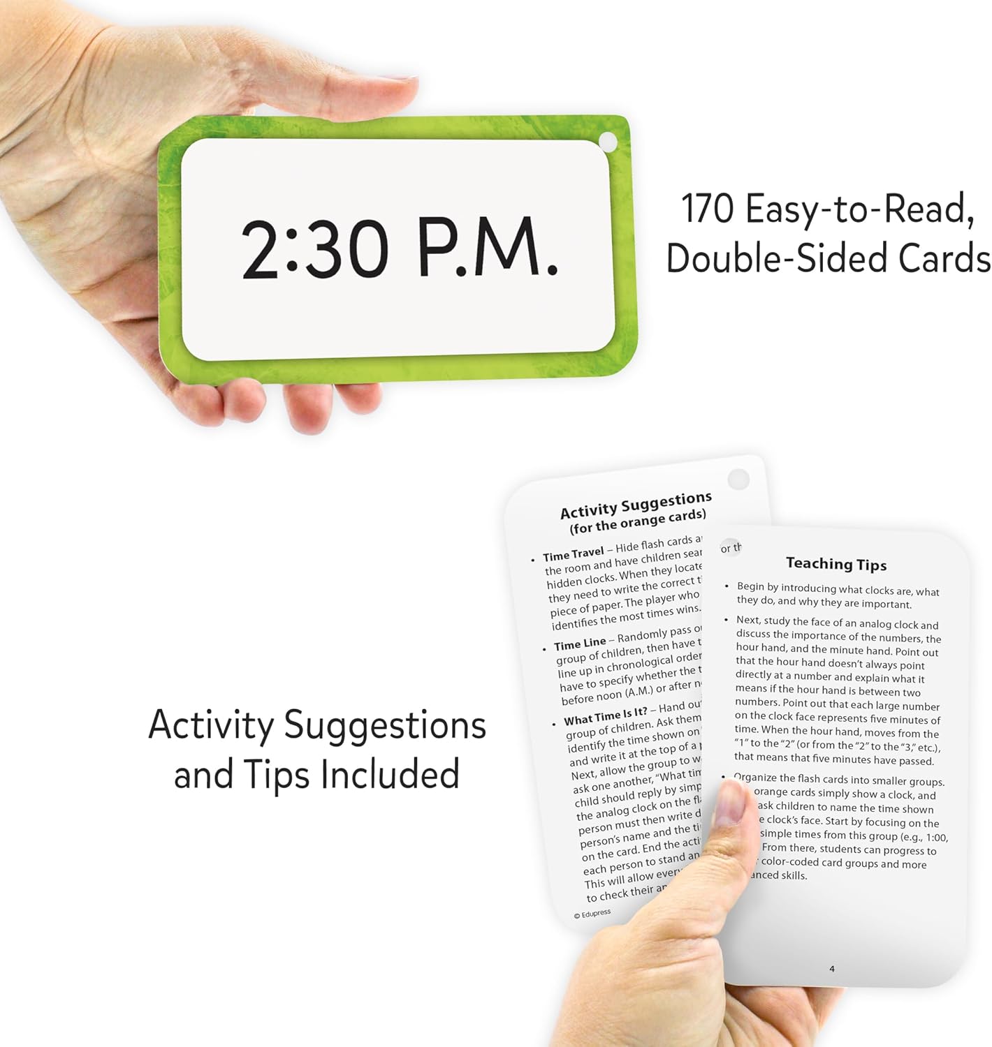 Teacher Created Resources Telling Time Flash Cards Deluxe Set (EP62106)