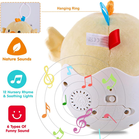 LTKFFFdp Baby Toys for Toddlers 1-3, Animal Plush Musical Toy, Nesting Cups Shape Sorter for Infant 6 to 12-18 Months, Learning Toy with Rattle, Birthday Gifts for Kids 9-12 Month Girl Boy