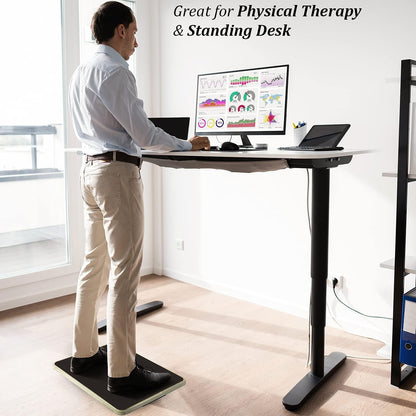 Yes4All 350LBS Professional Wooden Balance Board for Leg Workout, Anti-Slip Rocker Board, Wobble Board for Standing Desk