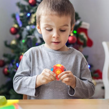 Vdealen Magic Rainbow Puzzle Ball, Fidget Ball Puzzle Brain Teaser Fidget Toy for Boys & Girls- Birthday Party Easter Valentines Christmas Stocking Stuffers for Kids Teen & Adults(Off White)