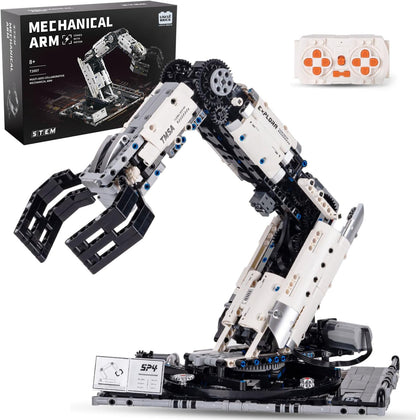 UNCLE BRICK Mechanical Technical Arm Building Blocks Set,Toy Set with Remote Control and 8-Way Control,STEM Educational Toys,Set for Boys and Girls 8-14,Technic Robotic Arm Set for Adult(1029Pcs)