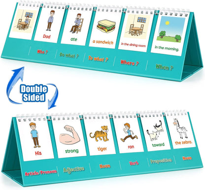 Aizweb Sentence Building for Kids,Speech Therapy Learn to Read for Preschool Kindergarten 1st 2nd Grade Classroom Must Haves,Phonics Reading Learning Games,Special Education for Homeschool Supplies