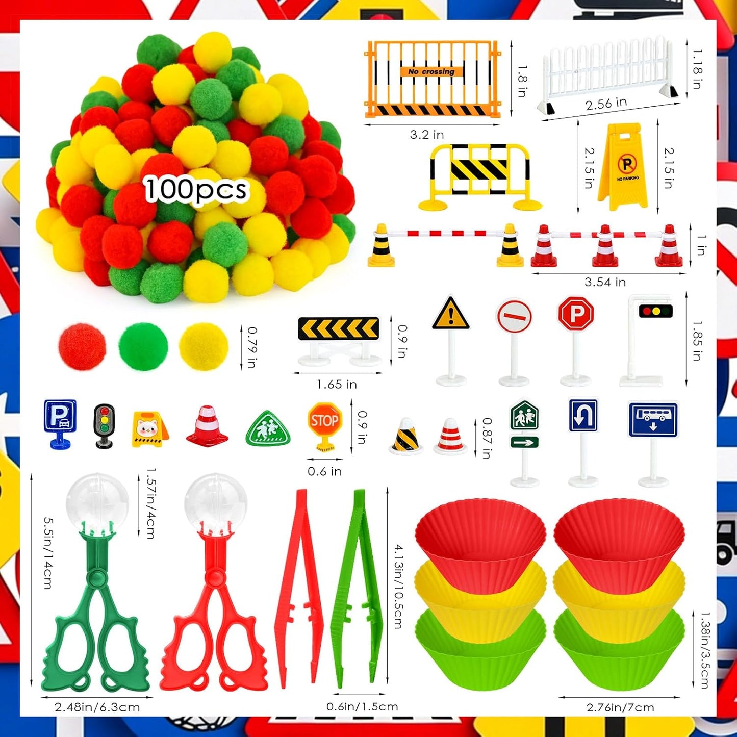 270 Pcs Numbers and Letters Sensory Bin Items Back to School Counting Sorting Sensory Bin Filler Fine Motor Numbers and Letters Geometric Figure Counts for Easter Spring Summer Sorting