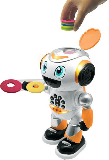 LEXiBOOK, Powerman Neo, My Robot Full of Technology, Remote Control and Gesture Control, Educational Activities in English, Programmable, Music and Dance, Sound and Light Effects, Blue/White, ROB18EN
