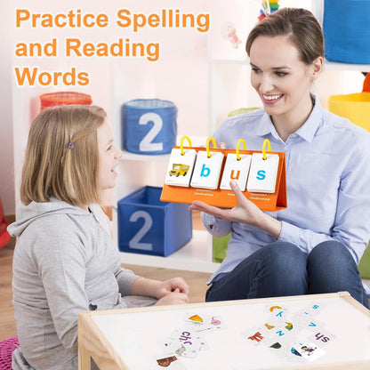 Phonics Games Sentence Building Flash Cards for Kids, CVC Word Games Sight Words for Kindergarten, Preschool Learning Special Education Speech Therapy Tools