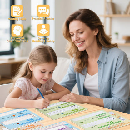 Alphabet & Number Practice Dry Erase Sheets A-Z Letters & Numbers 1-10 | Perfect for Preschool, Homeschool & Kindergarten