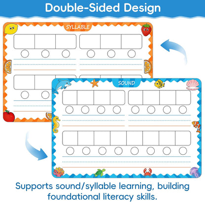30 Packs Number Line Dry Erase Boards Cards, Double-Sided Writable & Erasable, 0-10 on One Side and 0-20 on the Other Side, Math Learning White Board Tool for Students, Classroom and Home (12” x 4”)