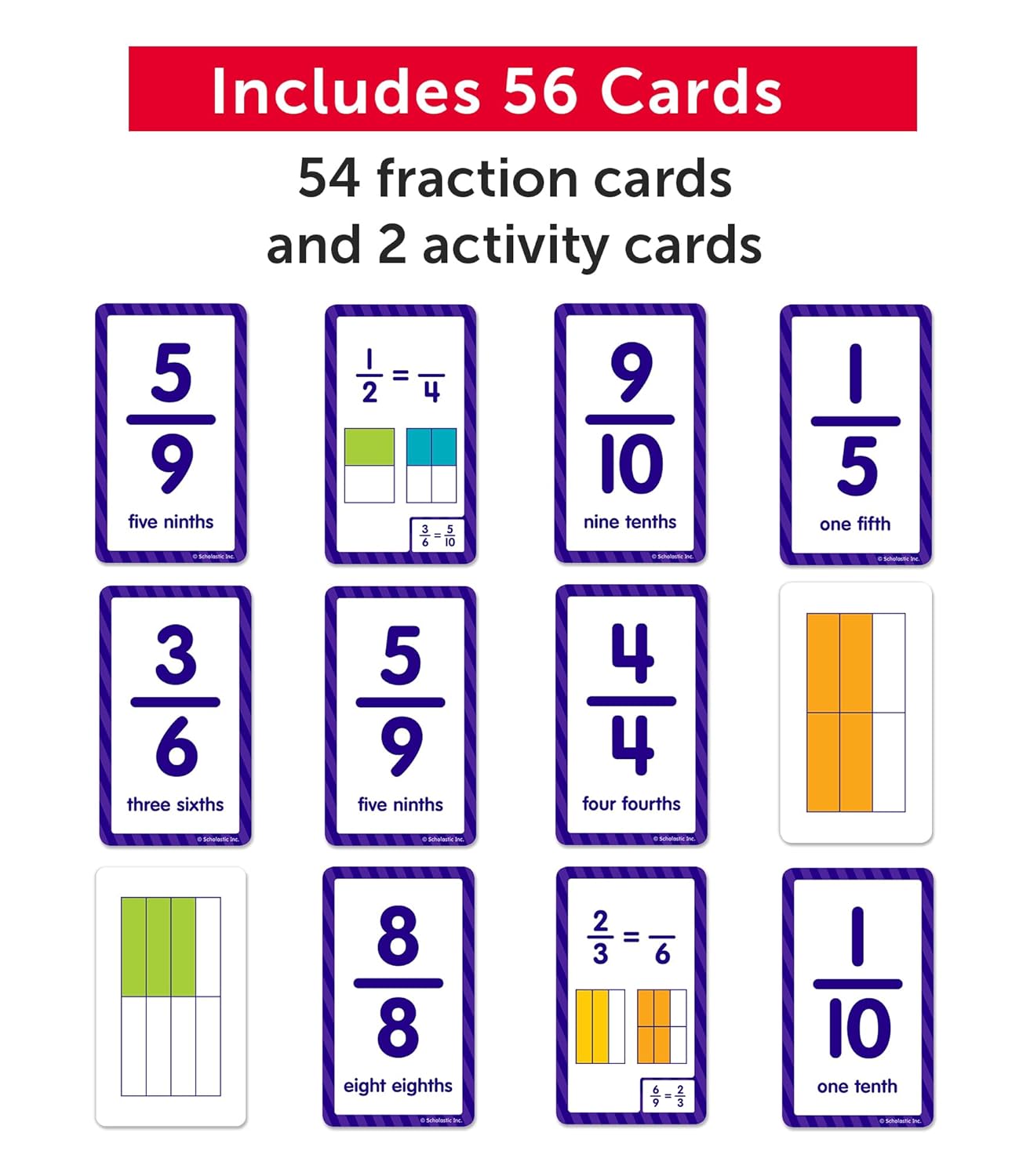 Fractions Flash Cards