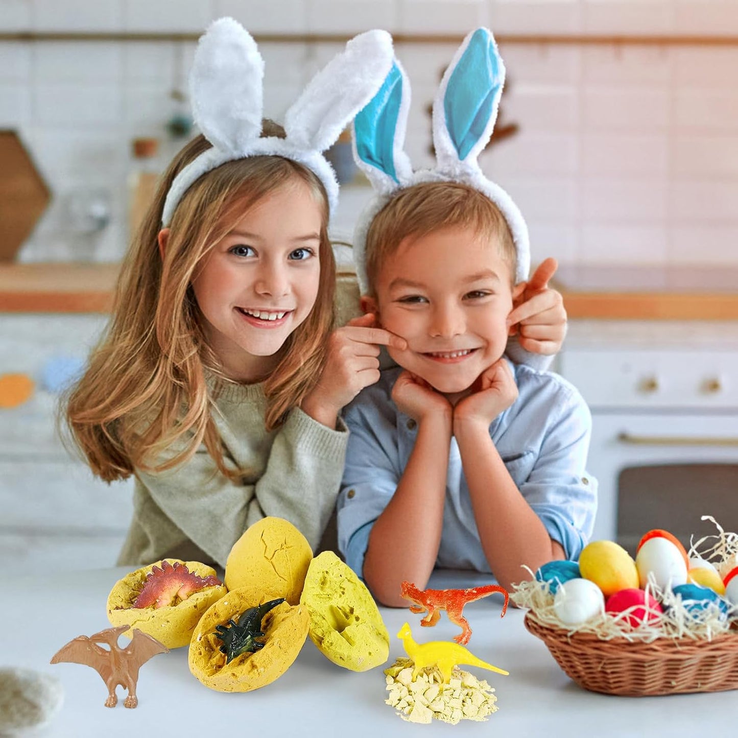6Pcs Easter Eggs Science Experiments for Kids Party Favors Supplies for Easter Egg Hunt Basket Stuffers Fillers Classroom Prize Supplies