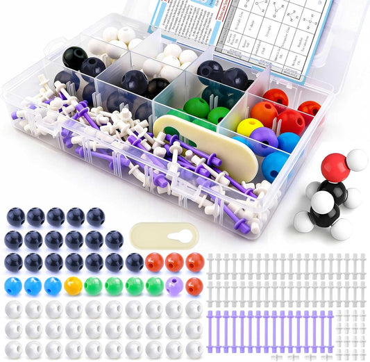 Chemistry Molecular Model Kit (208 Pcs) for Student and Teacher,Organic and Inorganic Chemistry Learning Set,Motivate Enthusiasm for Learning Chemistry and Raising Space Imagination
