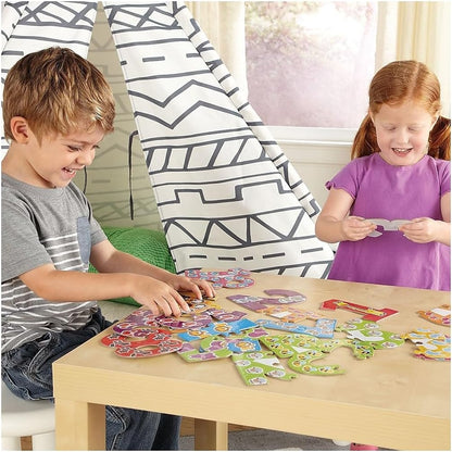 Learning Resources Number Puzzle Cards, Early Number Recognition, Toddler Puzzle, 20 Self-Correcting Puzzles, 40 Pieces, Ages 3+