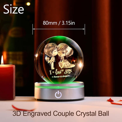 IFOLAINA 3D Solar System Crystal Ball Model Gift Space Astronomy Gift Planets Multicolor Universe Globe Ball Science Astrophysics Gift Night Light Kids Bedroom Adults Gift