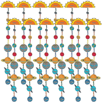 Fun Express Solar System Craft Kit - VBS 2026 Vacation Bible School Supplies/Decor- Educational and Learning Activities for Kids - 12 Pieces