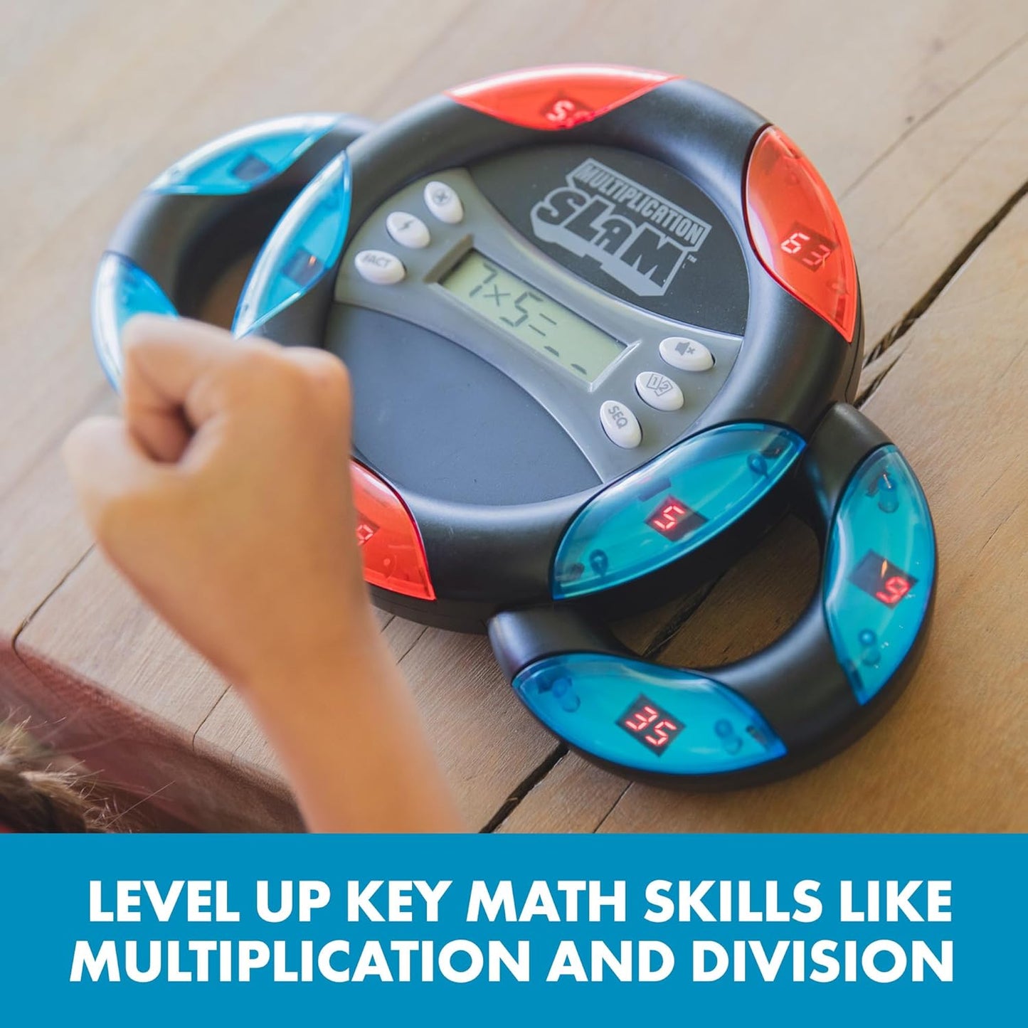Educational Insights Multiplication Slam - 3rd Grade Math Games for Kids 8-12, Multiplication Learning Games for Kids, Handheld Electronic Math Game, Self-Teaching Elementary STEM Tools