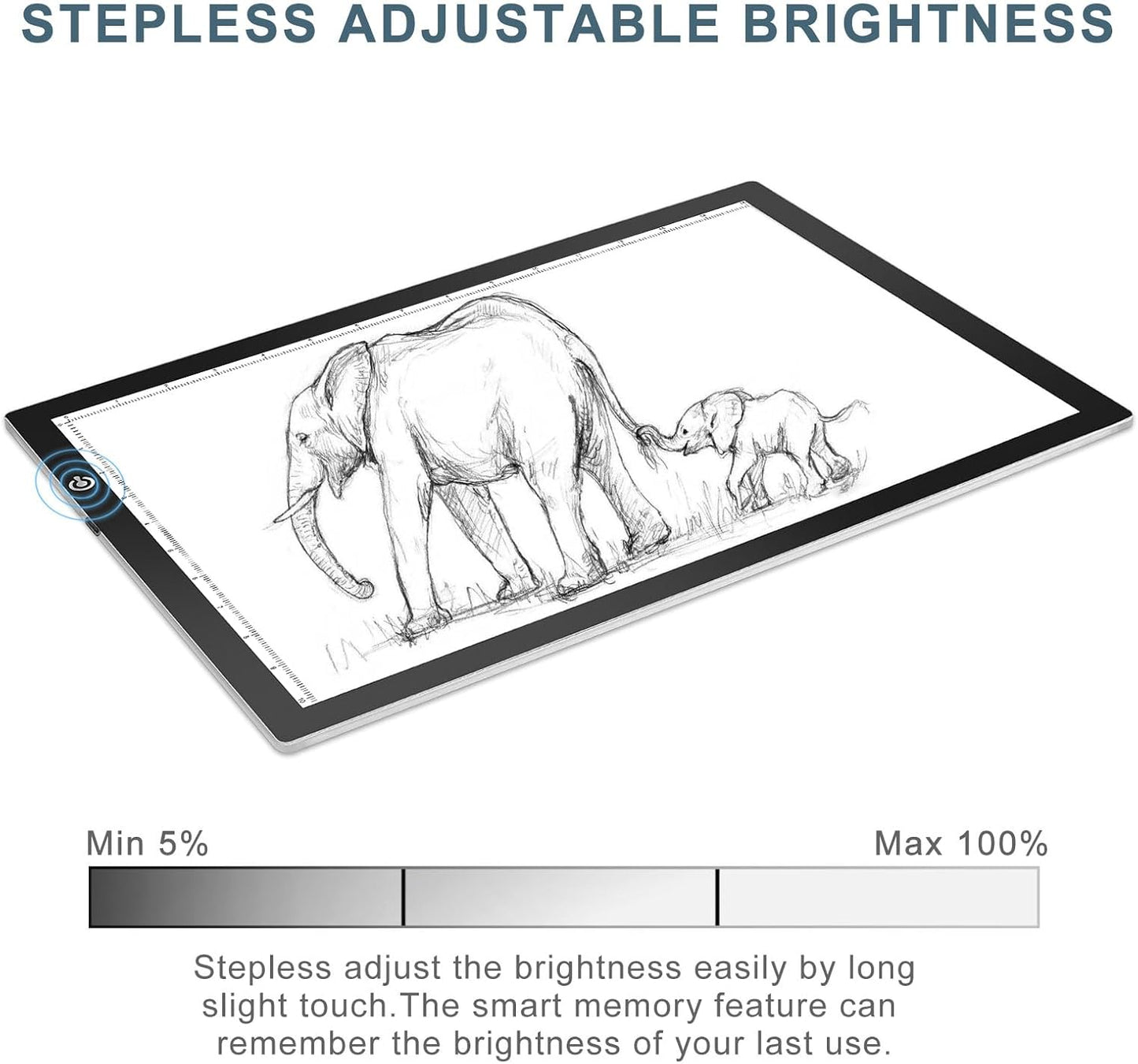 LitEnergy A4 LED Copy Board Light Tracing Box, Adjustable USB Power Artcraft LED Trace Light Pad for Tattoo Transferring, Drawing, Sketching, Animation, Stenciling, Diamond Art Painting Accessories