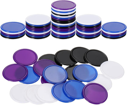 uxcell 100Pcs 0.8 Inch Plastic Poker Chips, Mini Bingo Chips Learning Counters Counting Counters Disks Markers Opaque Game Tokens for Game Play Math Counting, Yellow