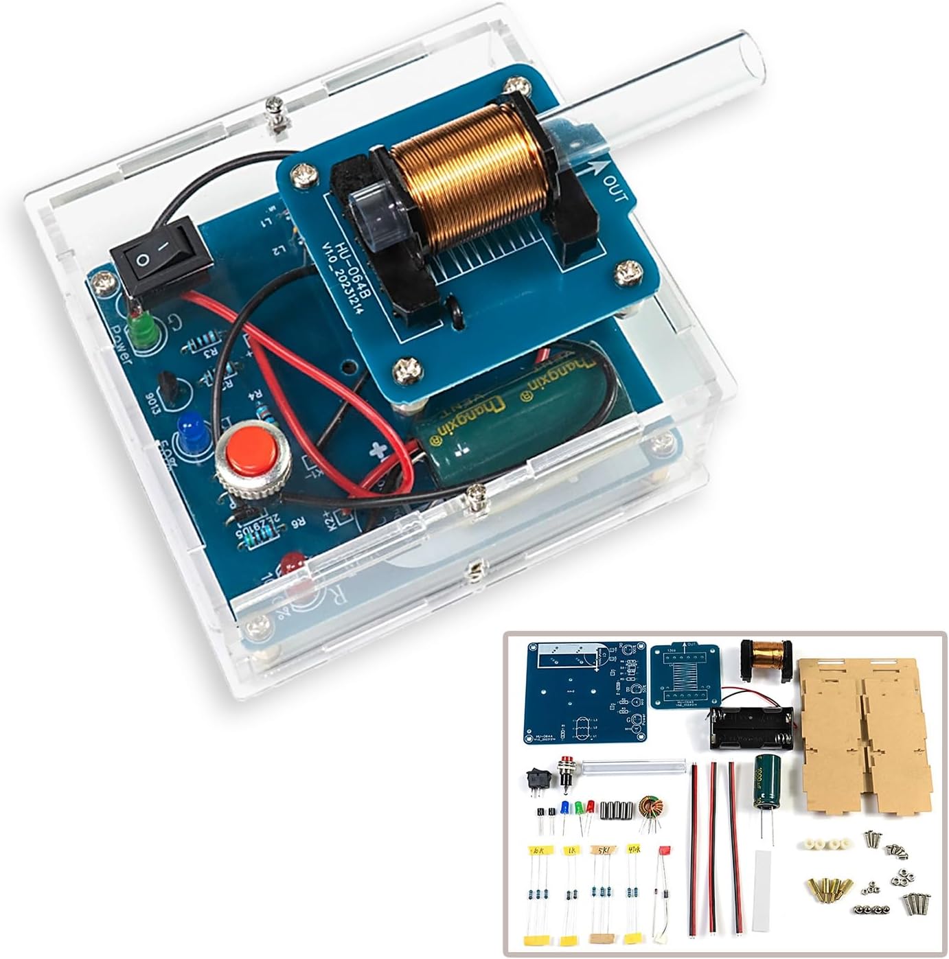 ISolderStore Electronic DIY Kits Mini Mganet Shooter Kit Soldering Practice Kit DIY Soldering Project for Teens Kids Adults Thanksgiving Xmas Gift