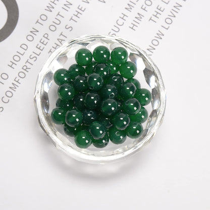 NCB 100pcs Original Natural Stone Beads Gemstone Round Loose Beads 6mm 8mm 10mm (Blue Aventurine, 6mm 100Beads) - Colors B