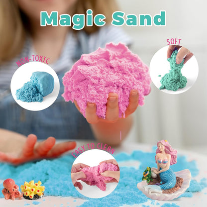 JOYEEMAX Unicorn Light-Up Terrarium Kit for Kids - LED Night Light Birthday Gift for Girls Ages 4 5 6 7 8-12 Year Old - Unicorn Toys for Girls - DIY Arts and Crafts Kit for Kids