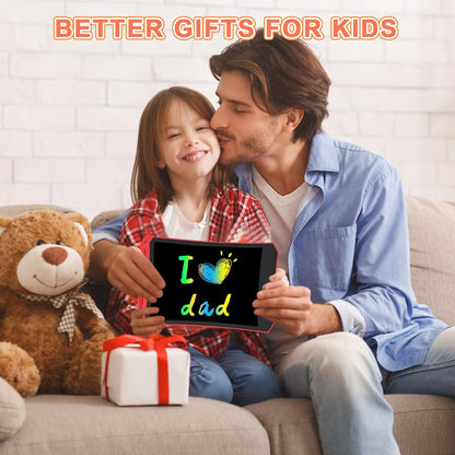 cimetech Toddler Girl Gifts, LCD Writing Tablet 2 Pack, Kids Toys for 3 4 5 6 Year Old Boys, 8.5 Inch Drawing Pad Painting Coloring Books, Travel Essentials Activities, Birthday Gifts Toddler Age 1-3