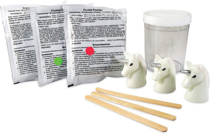 MindWare Crystal Growing Kit Unicorns – STEM Science Experiment for Kids, Grow Sparkling Crystals on Unicorn Figurines, Ages 8 and Up