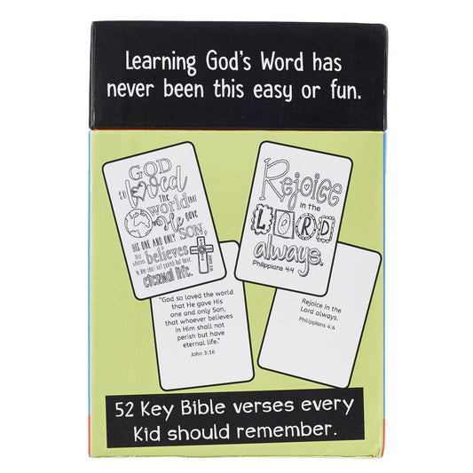 52 Coloring Cards for Kids: Bible Memory Verses Every Kid Should Know