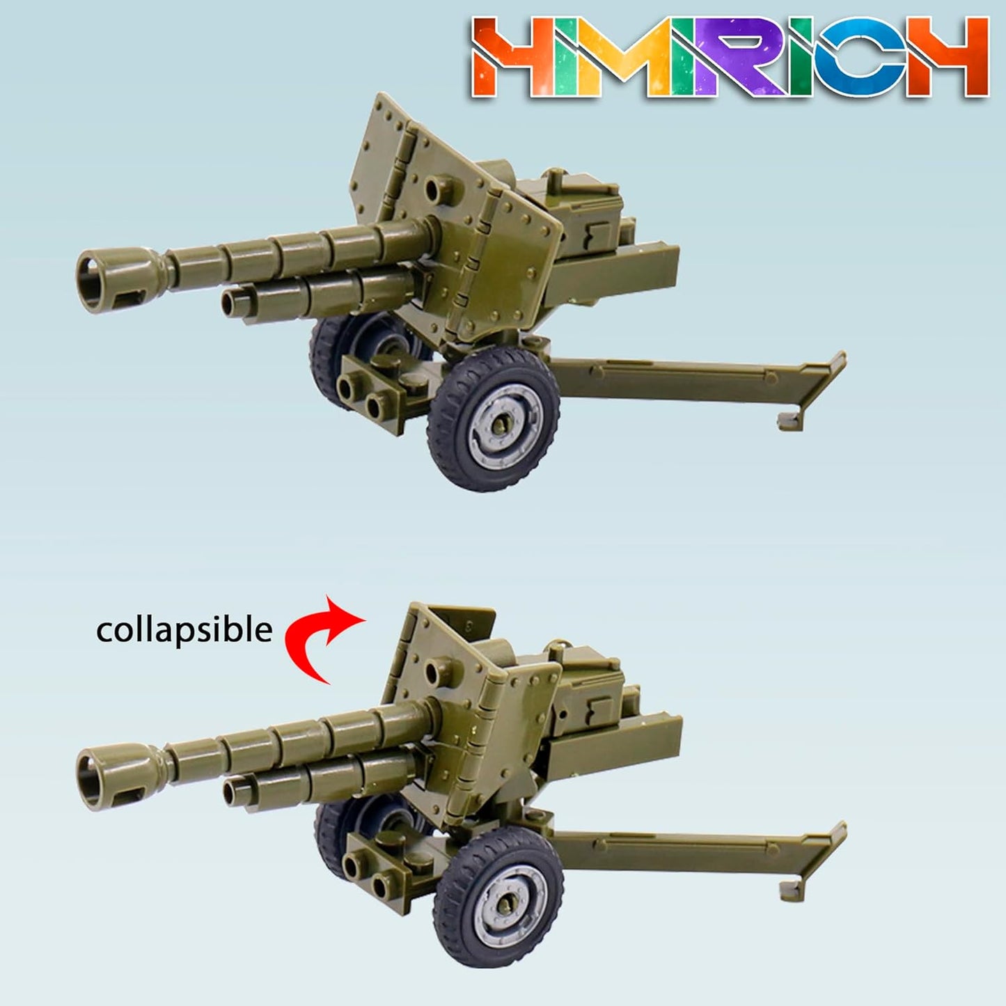Weapons Pack Military Toy Set Building Blocks Model for Soldier Figures, Army Equipment Gear Kit Pieces and Parts Accessories Compatible with Major Brand