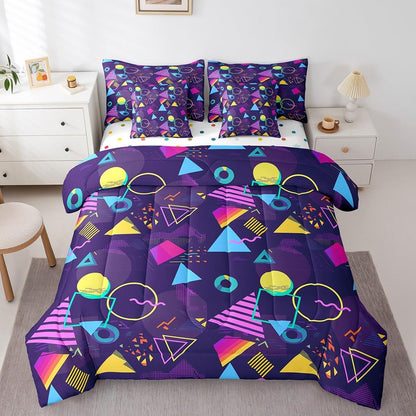 Erosebridal Chemical Equation Bed in a Bag Queen Comforter Set 7 Piece,Chemistry Bedding Sets Science Students Learning Gift Sheet Set with Comforter,Molecular Formula Education Bed Set - Colors B