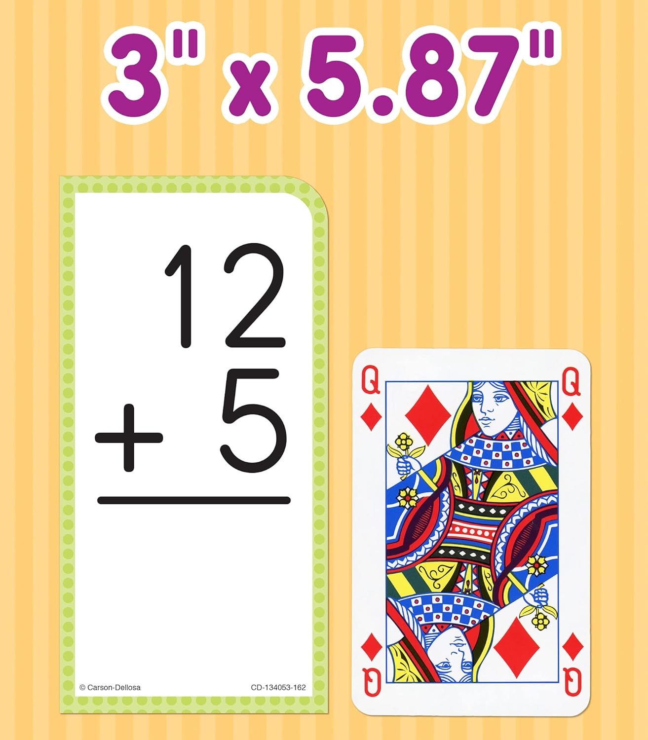 Carson Dellosa 169 Addition Flash Cards, All Facts for Adding Through 12, Flashcards for Ages 6 and Up, Kindergarten Learning Activities and Math Games for Kids 5-7