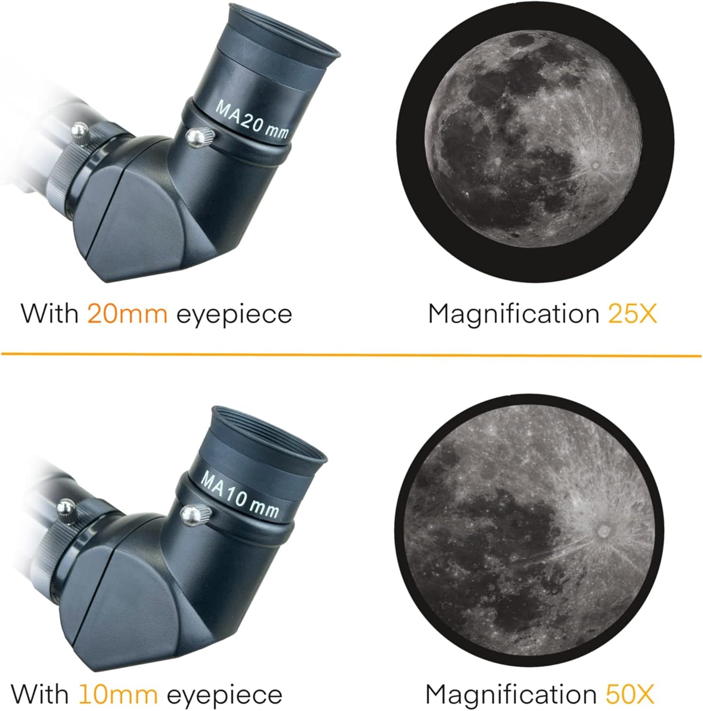 SpectrumOI Telescope for Kids, Telescope for Adults Astronomy Gifts for Kids 8-12 - Premium Refractor 70mm Aperture with Carry Bag and Phone Holder