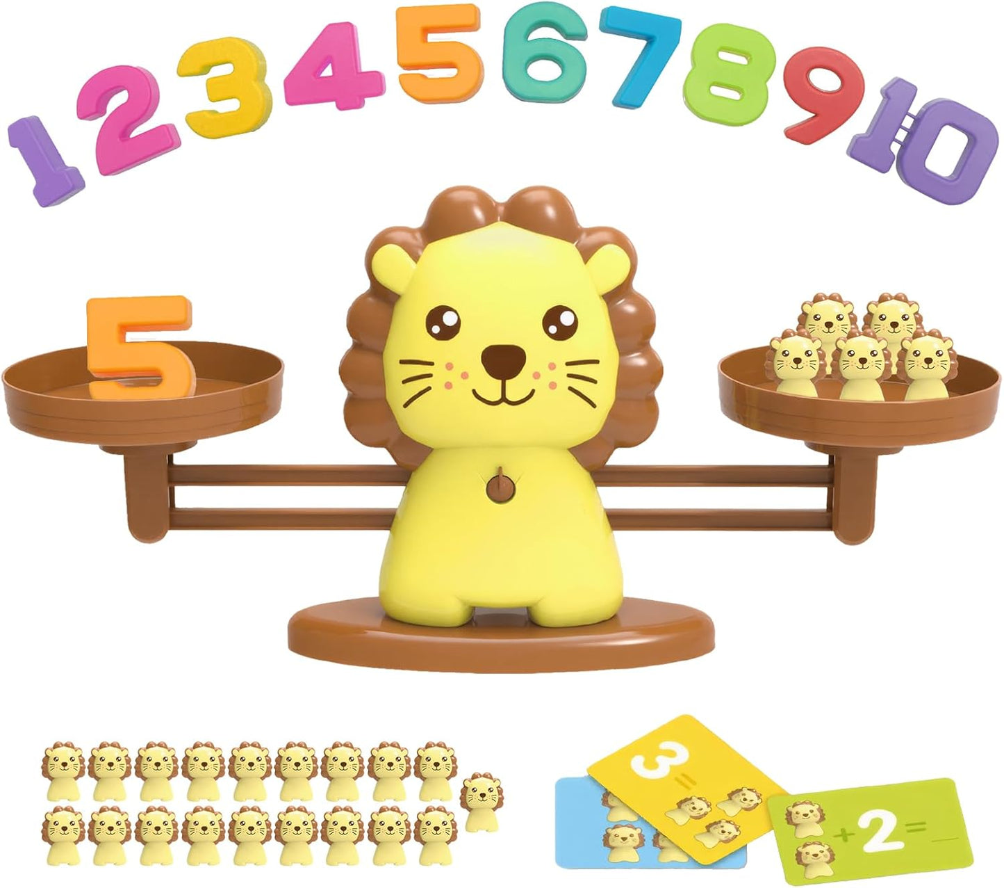 Snugzy Frog Balance Counting Toys, Number Counting Scale Games for Kids Cool Math Learning Games for Boys and Girls Preschool Kindergarten Learning STEM Montessori Educational Toys for 3+ (93 PCS)