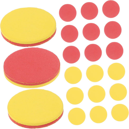 Totority 100pcs Two-Color EVA Math Counters for Early Education Cognitive Smooth Surface Counting Chips for Hand-Eye Coordination and Creative Learning