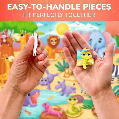 QUOKKA Puzzles for Kids Ages 4-6 – 60 Piece Jigsaw Puzzles for Toddlers Ages 3-5 with Unicorns – Quiet Time Toy for Preschoolers 2-4 – FSC Certified Educational Learning Game for Boys and Girls