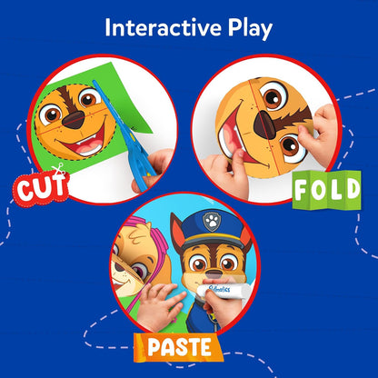 Skillmatics Scissor Skills Activity Book - Snip Snip, 25 Cutting Activities for Preschoolers, Felt Craft Kit, 2 Child-Safe Scissors, Fine Motor Skills, Screen-Free Fun, Gifts for Kids Ages 3-7