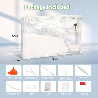 Ant Farms with Connections, Ant Farms, Live Ants for Ant Farm Educational Science DIY Toy Kit - STEM Learning Toy - Great Gifts [Ants not Included] (Rectangle)