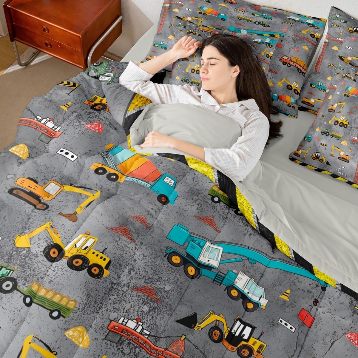 Erosebridal Chemistry Comforter Set with Sheets Full Size Periodic Table of Elements Bed in A Bag 7 Piece Science Chemistry Lovers Bedding Set for Kids Boys Children Bedroom Modern Black Bed Sets