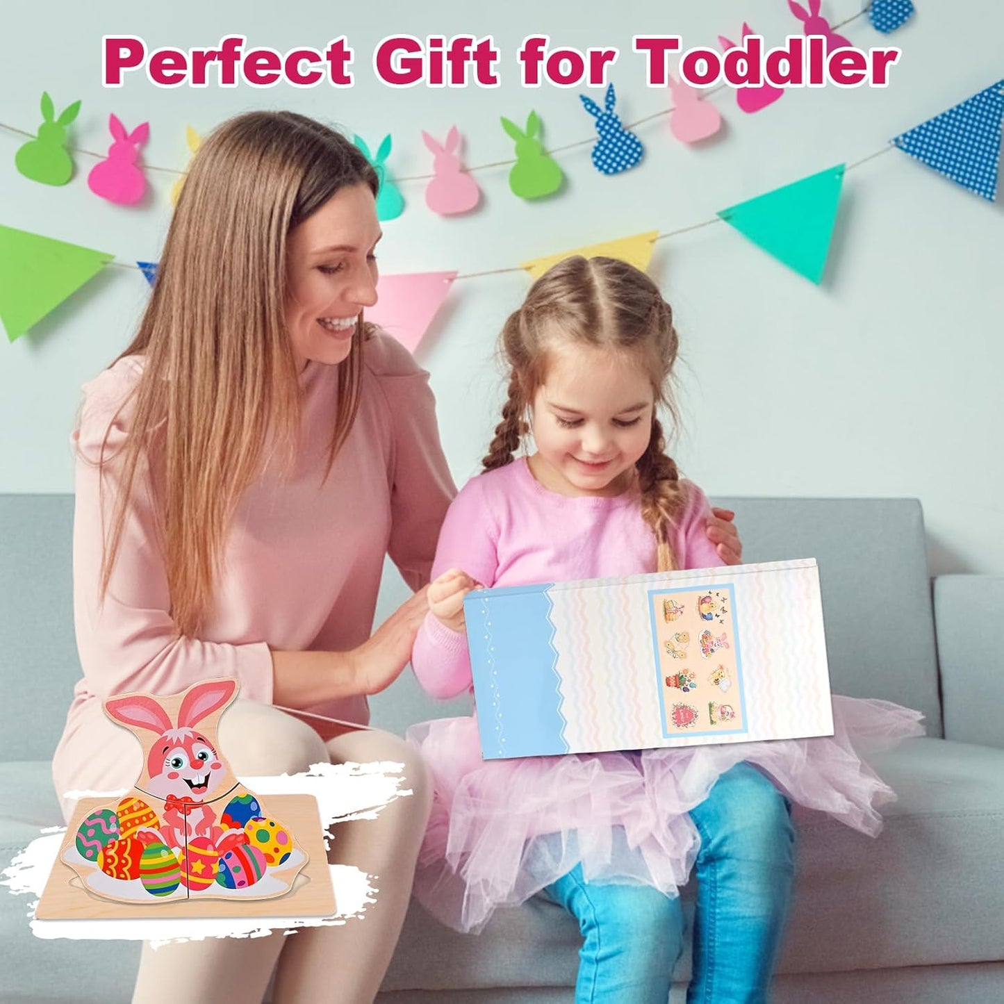 8pcs Wooden Puzzles for Toddlers 1-3, Toddler Puzzles Ages 2-4, Montessori Toys for 1-3+ Years Girl Boy, Sea Animal Puzzle for Kids, Jigsaw Puzzle Educational Toys Preschool for 1-4