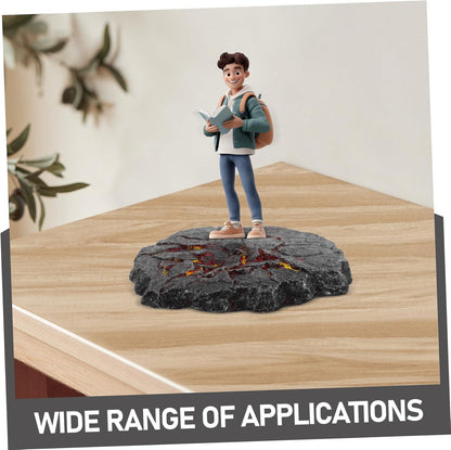 Anime Action Base Model Figure Platform Volcano Science Kit Led Action Figure Stand Lava Scene