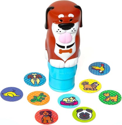 Melissa & Doug Sticker Wow!™ 24-Page Activity Pad and Sticker Stamper, 300 Stickers, Arts and Crafts Fidget Toy Collectible Character – Dog - for Kids Ages 3+ - FSC Certified