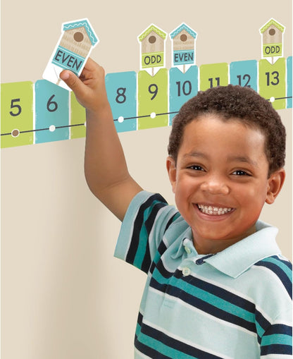 On the Fence Number Line -20 to 120 Learning Set by TREND, 34 pcs. to teach counting & early math concepts