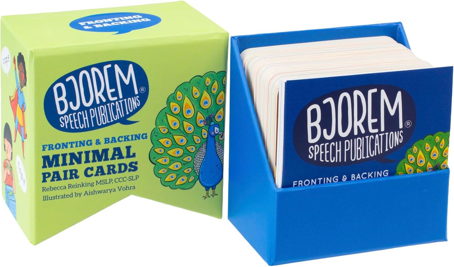 Bjorem Speech Minimal Pairs Stopping: Speech Therapy Cards for Children - Improve Articulation and Phonemic Awareness | Educational Materials | Speech Materials