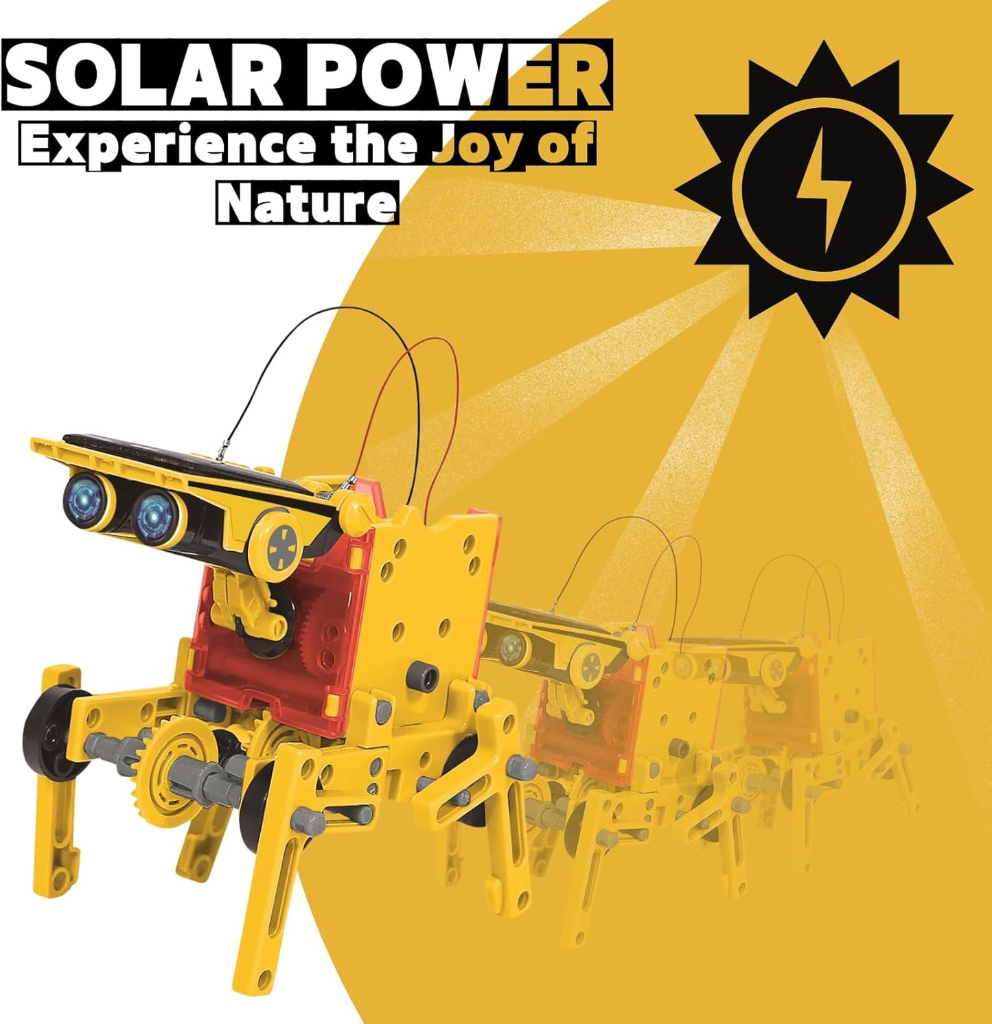 12-in-1 STEM Solar Robot Kit, Solar Powered Science Building Toys for Boys Age 8-12, Educational Robotics Learning Experiment Set for Kids