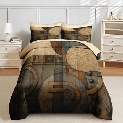 Nesker Comforter Set Twin Size, Science Lab School 5 Pcs Bedding for Kids and Adults, Medical University Chemistry Bed Sheet Sets with Fitted Sheet Pillowcase & Sham