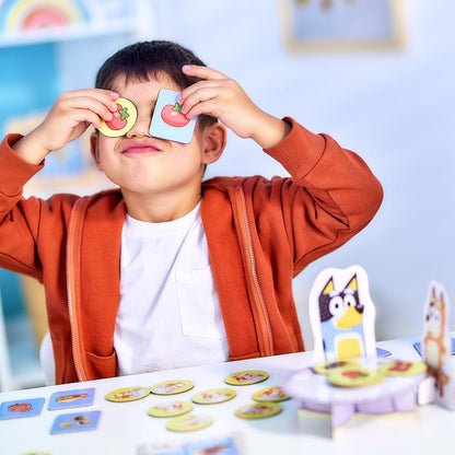 Bluey Shopping List Game, Join Bluey, Bingo, Bandit & Chilli On A Fun Supermarket Adventure, Race to Fill Your Trolley in This Fun Memory and Matching Game, for Ages 3+, 2-4 Players