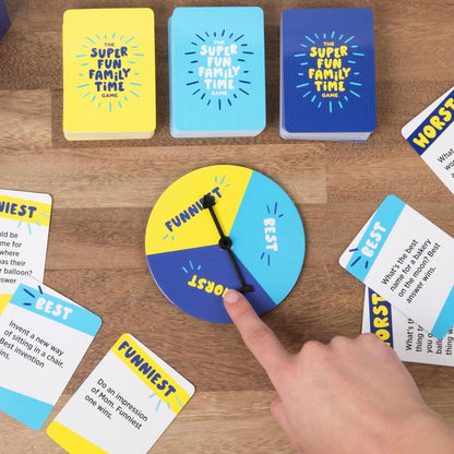 DSS Games The Super Fun Family Time Game [Family Card Game, Entertaining Conversation Starters & Challenges | Great for Gifts and Reunions | for Adults, Kids & Teens, Ages 8+]