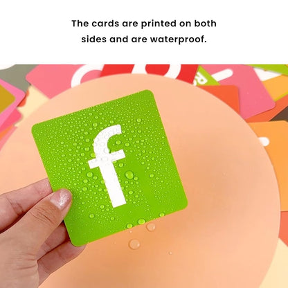 60-Pack Educational Learning Cards - 3.5 x 3.5in Alphabet, Shapes, Colors & Number Flashcards for Early Learning