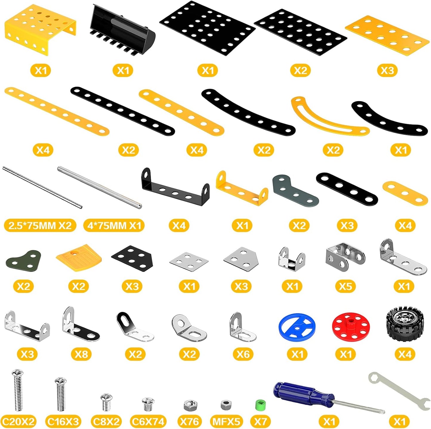 Lucky Doug STEM Building Projects Model Train Set Toys for Boys Kids 8 9 10 11 12 Years Old and Older - 340 PCS DIY Metal Building STEM Toys